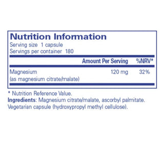 Magnesium Citrate/Malate - 180 Capsules