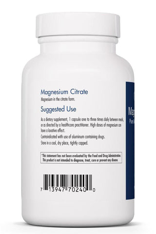 Magnesium Citrate X 90 Vegetarian Capsules