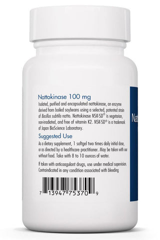 Nattokinase 100mg NSK-SD X 60 Softgels