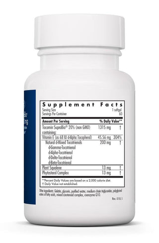 Tocomin SupraBio Tocotrienols 200mg X 60 Softgels