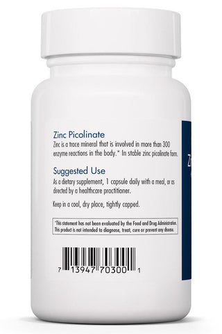 Zinc Picolinate X  60 Vegetarian Capsules