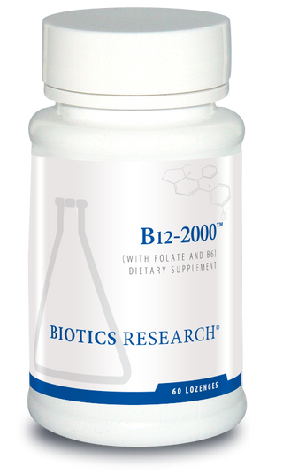 B12-2000 (with Folate and B6) X 60 Lozenges