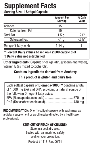 Biomega-1000 X 90 Softgel Capsules