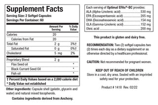 Optimal EFAs-BC  X 120 Softgel Capsule