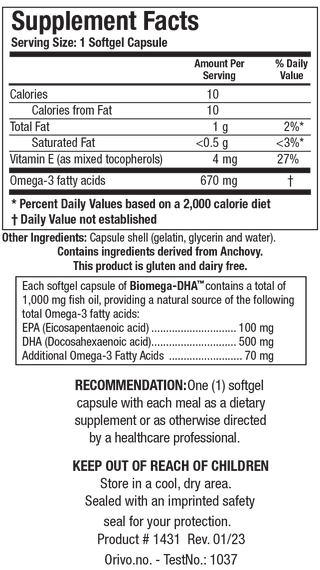 Biomega-DHA X 90 Softgels