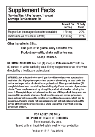 Potassium-HP (with Magnesium) X 288g