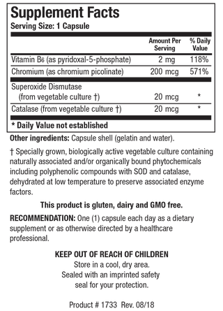 Chromium Picolinate X 100 Capsules