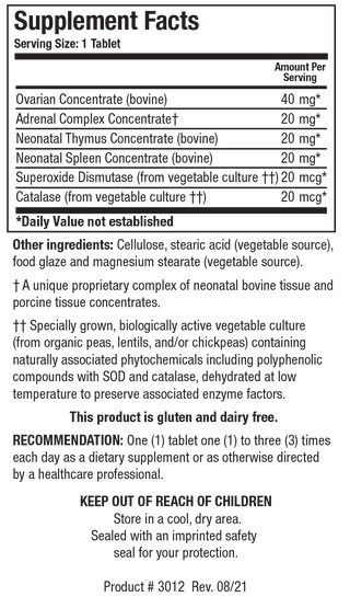 Cytozyme-F X 60 Tablets