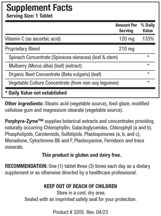 Porphyra-Zyme X 90 Tablets