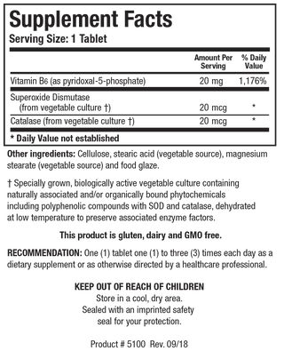 B6 Phosphate  X 100 Tablets