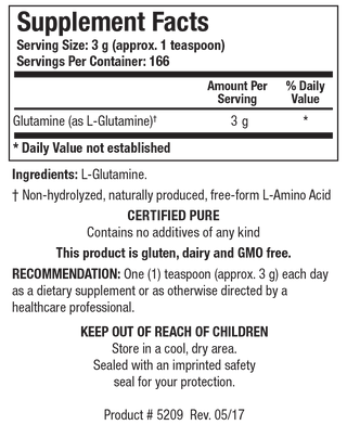 L-Glutamine Powder X 500g