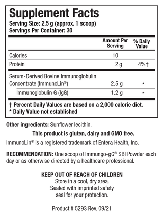 Immuno-gG SBI Powder X 75 gm