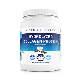 Hydrolysed Collagen Protein (Vanilla crème) X 795g - Biotics Research