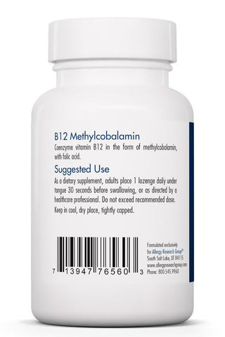 B12 Methylcobalamin X 50 Vegetarian Lozenges