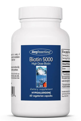 Biotin 5000 X 60 Vegetarian Capsules