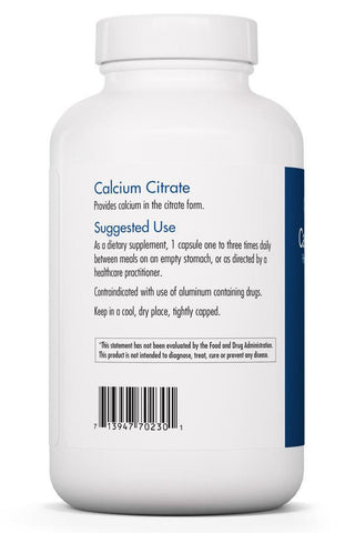 Calcium Citrate X 180 Vegetarian Capsules