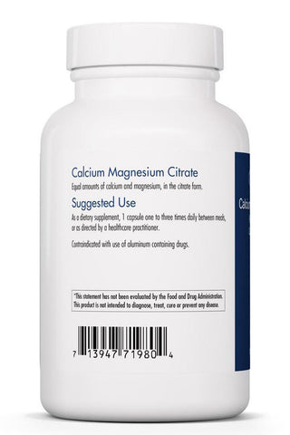 Calcium Magnesium Citrate X 100 Vegetarian Capsules