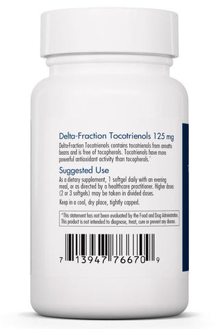 Delta-Fraction Tocotrienols 125mg X 90 Softgels