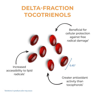 Delta-Fraction Tocotrienols 125mg X 90 Softgels