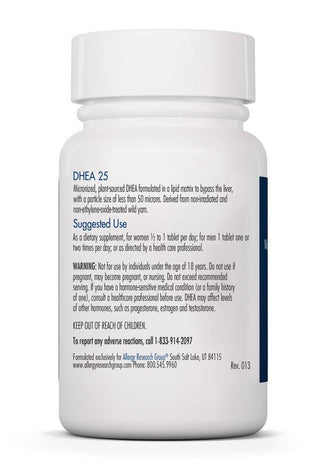 DHEA 25mg X 60 Scored Tablets