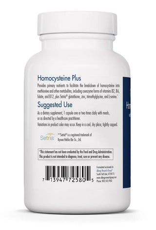 Homocysteine Plus X 90 Vegetarian Capsules