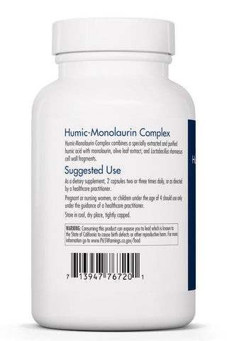 Humic Monolaurin Complex X 120 Vegetarian Capsules