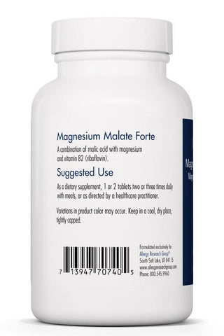 Magnesium Malate Forte X 120 Vegetarian Tablets