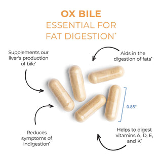 Ox Bile 125mg X 180 Vegicaps