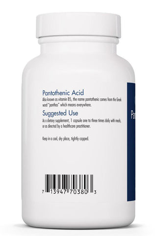 Pantothenic Acid X 90 Vegetarian Capsules