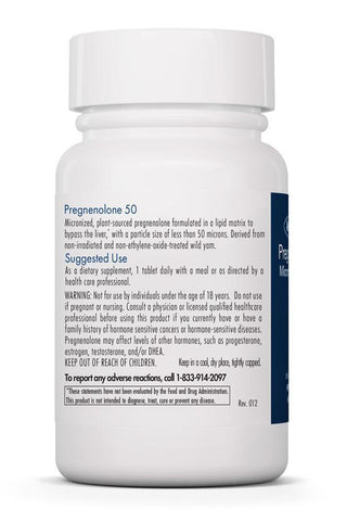 Pregnenolone 50mg X 60 Scored Tablets