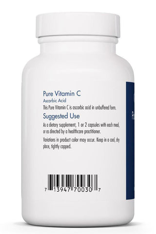 Pure Vitamin C X 100 Vegetarian Capsules