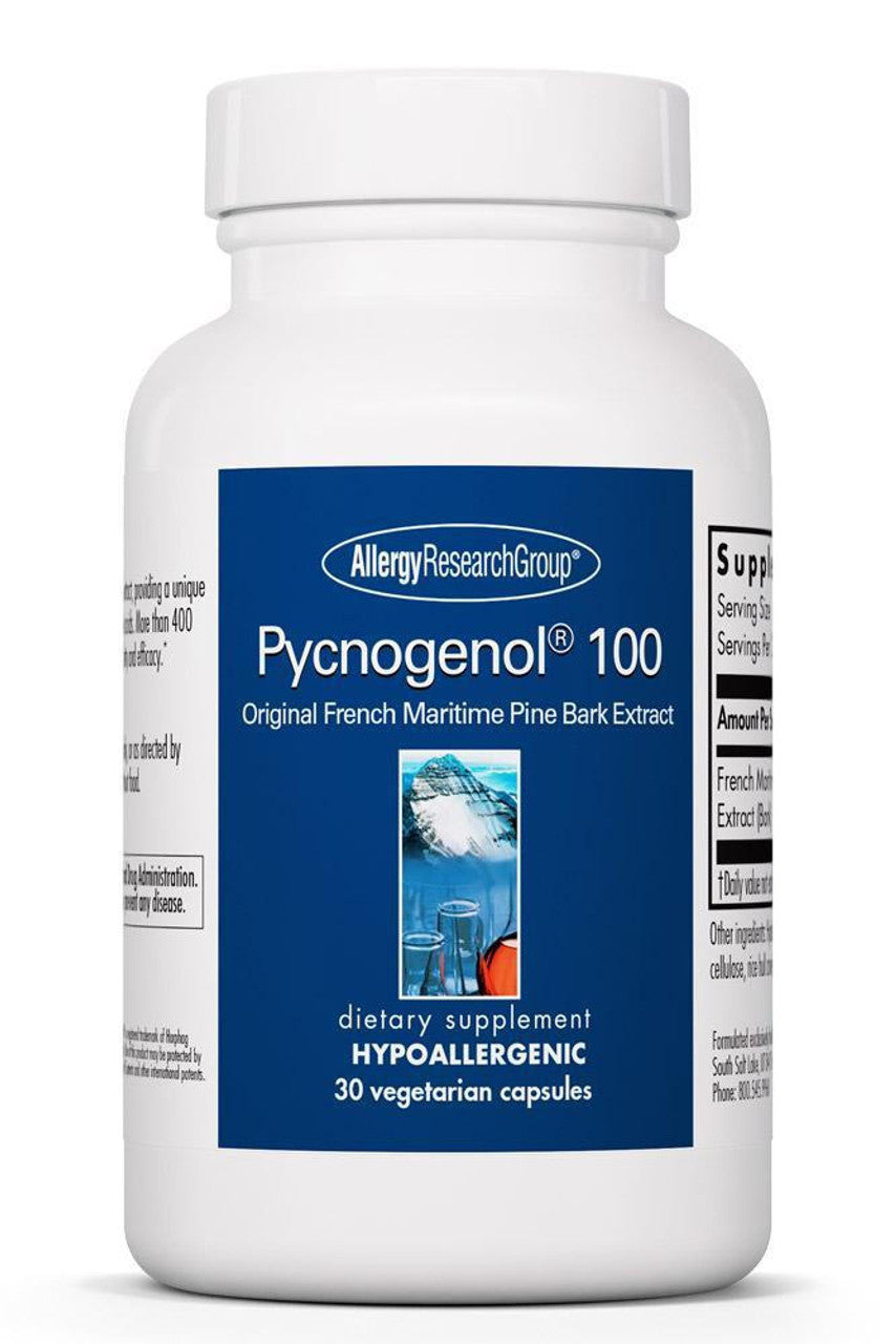 Pycnogenol 100 X 30 Vegetarian Capsules - Allergy Research Group – FMI ...