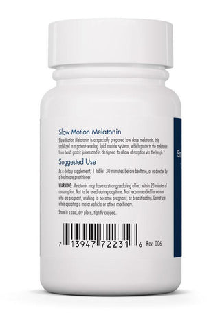 Slow Motion Melatonin X 60 Scored Tablets