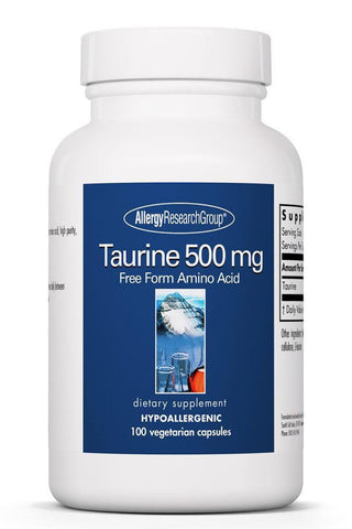 Taurine 500mg X 100 Vegetarian Capsules