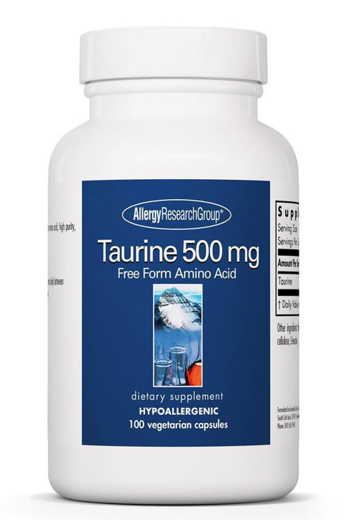 Taurine 500mg X 100 Vegetarian Capsules In stock: 8